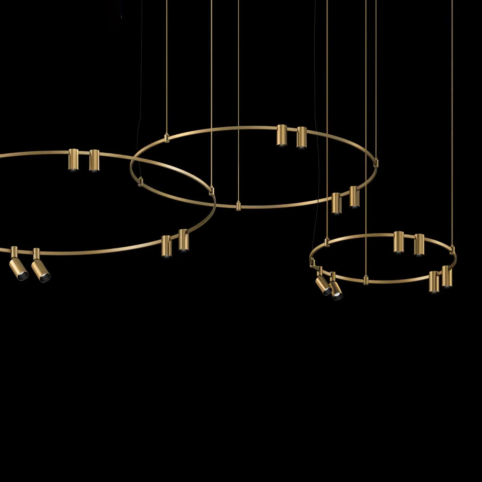 Ivrinir Ringed Brass Pendant Lamp - Image 13