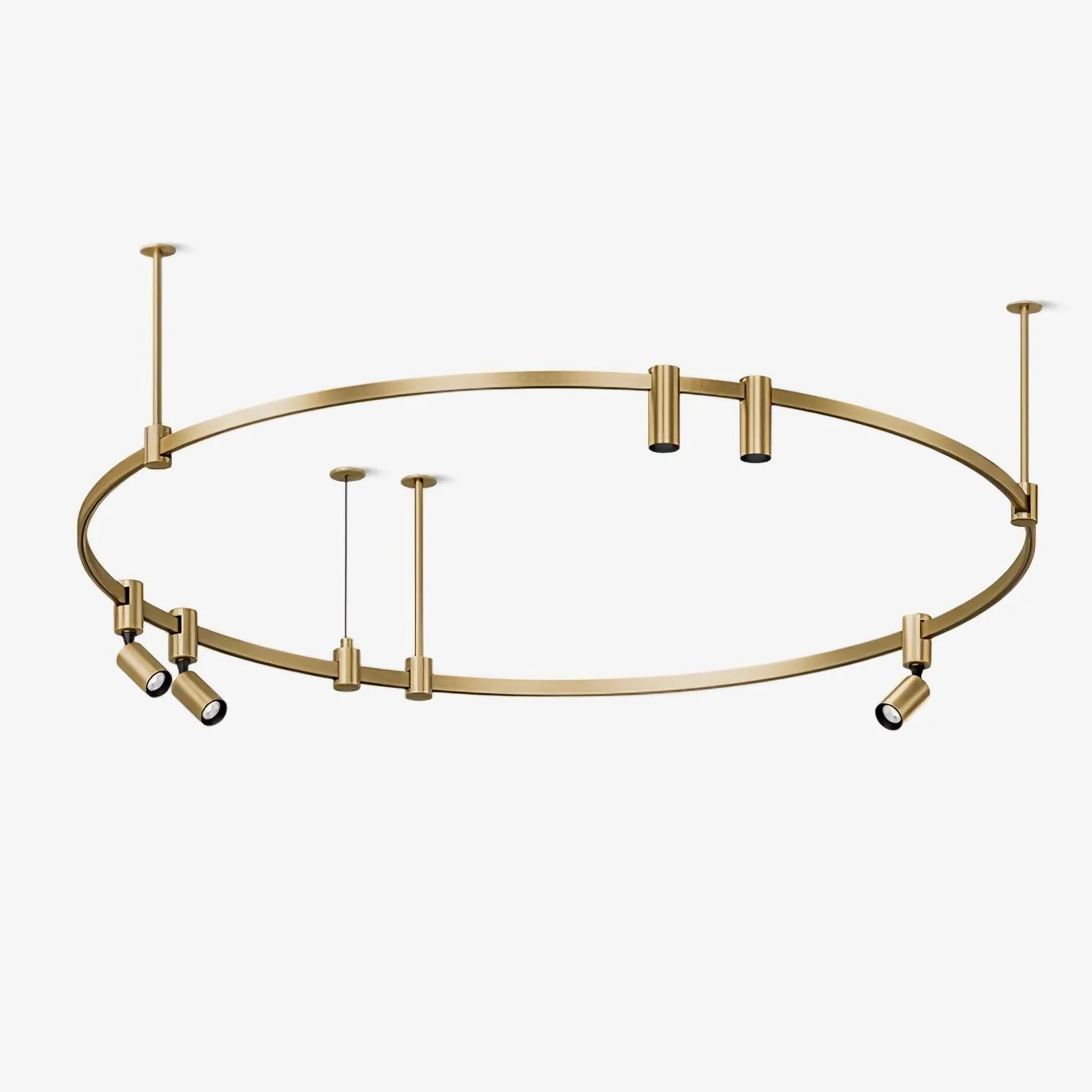 Ivrinir Ringed Brass Pendant Lamp - Image 17