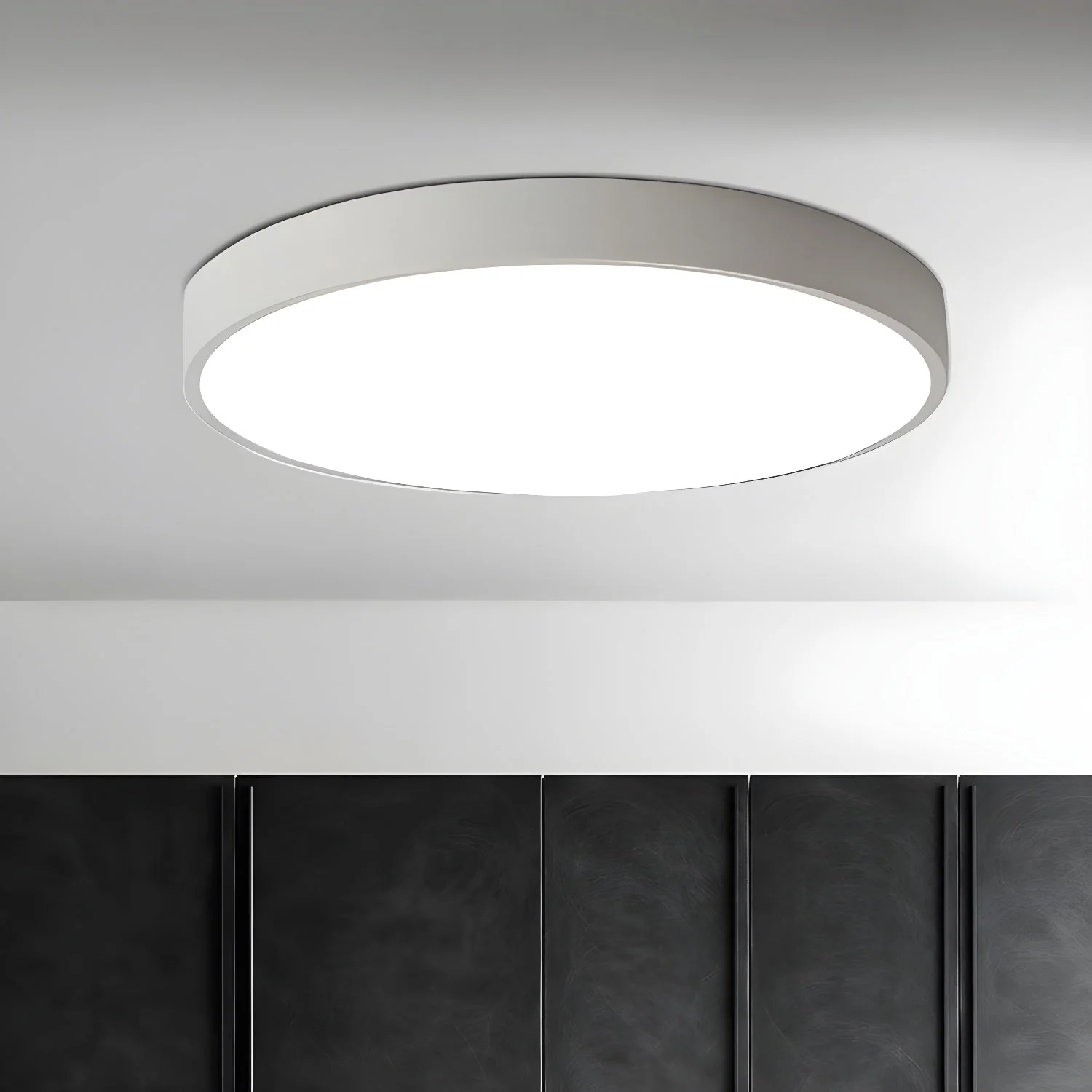 Izoriel Modern Minimalist Circular Slimline Ceiling Light - Image 3