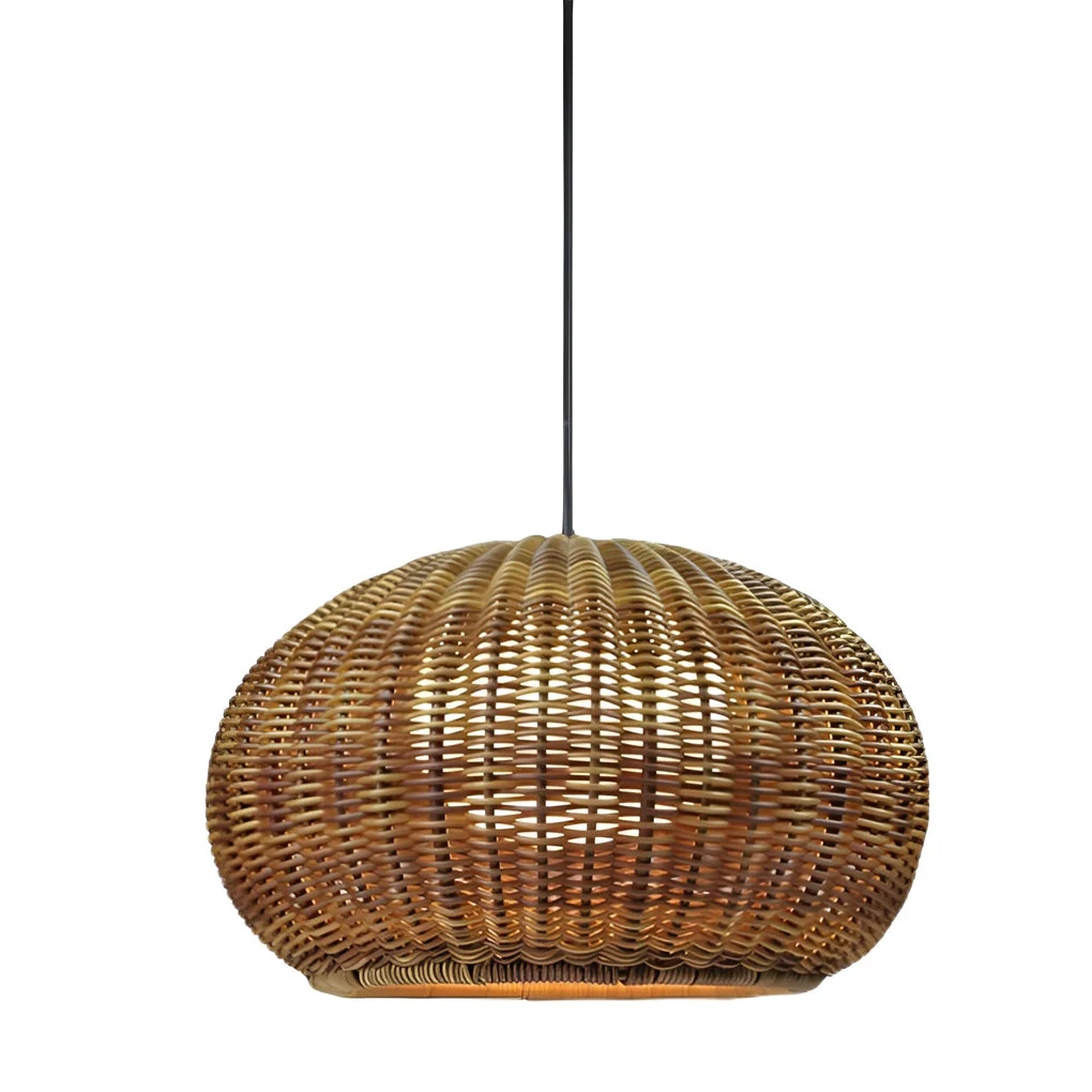 Jarvis Lantern Shaped Modern Rattan Outdoor Wall Lamp - Image 7