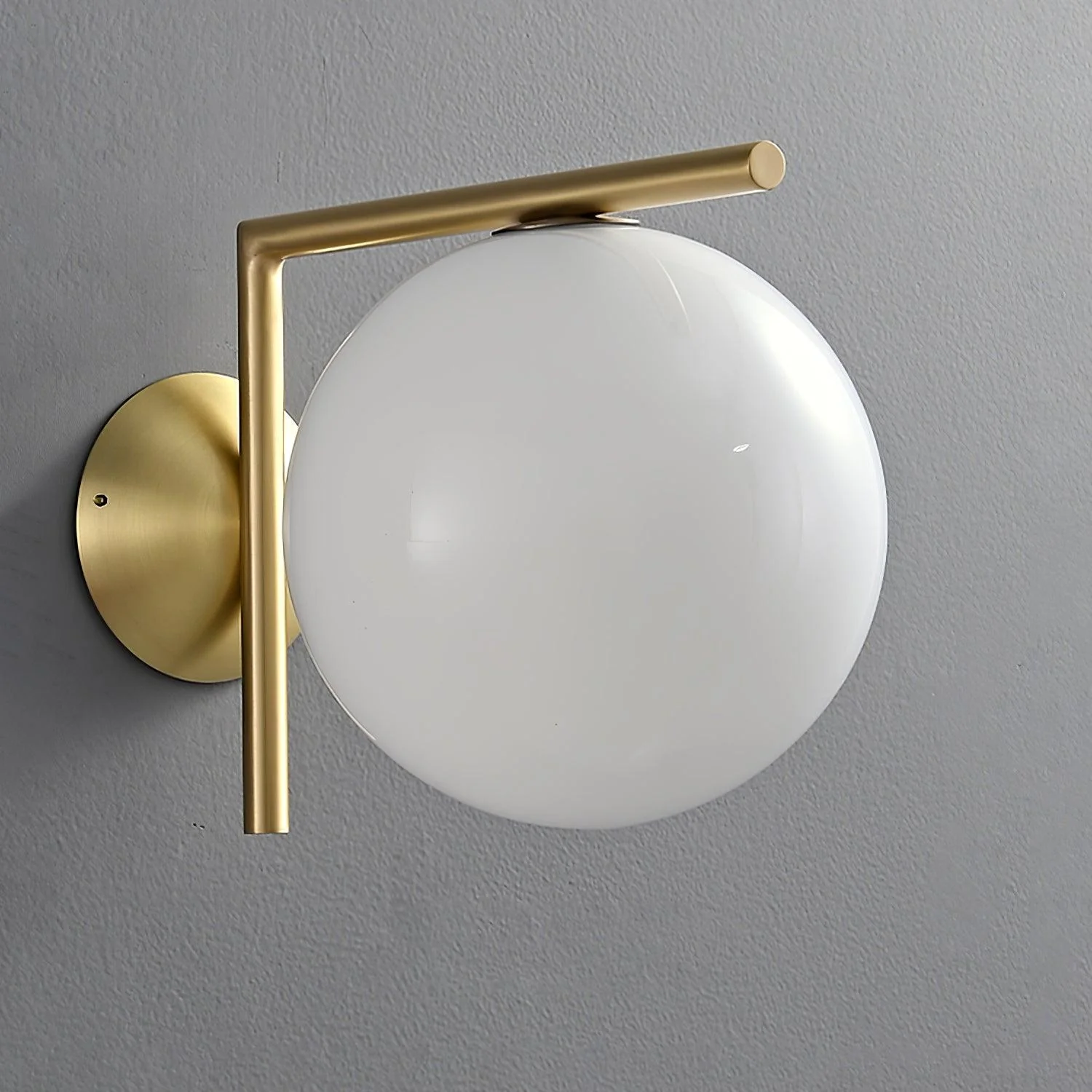 Joanna Modern Minimalist Opal Blown Glass Wall Lamp - Image 25
