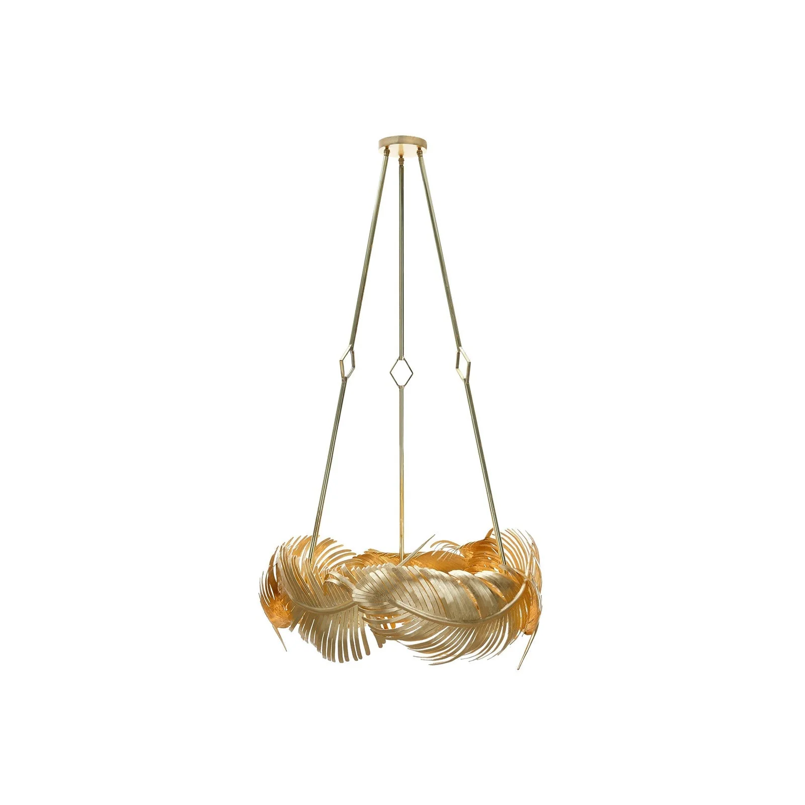 Josette Contemporary Brass Chandelier