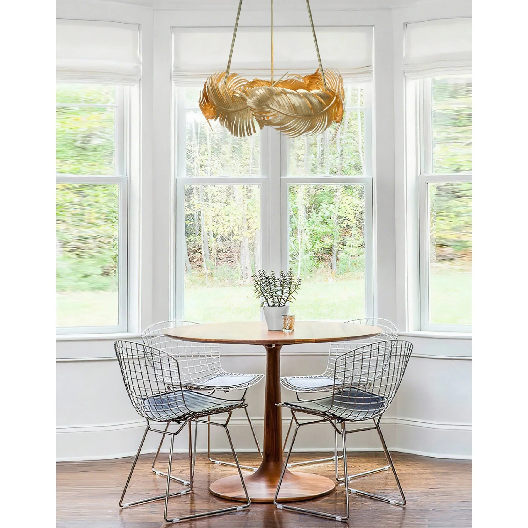 Josette Contemporary Brass Chandelier - Image 5