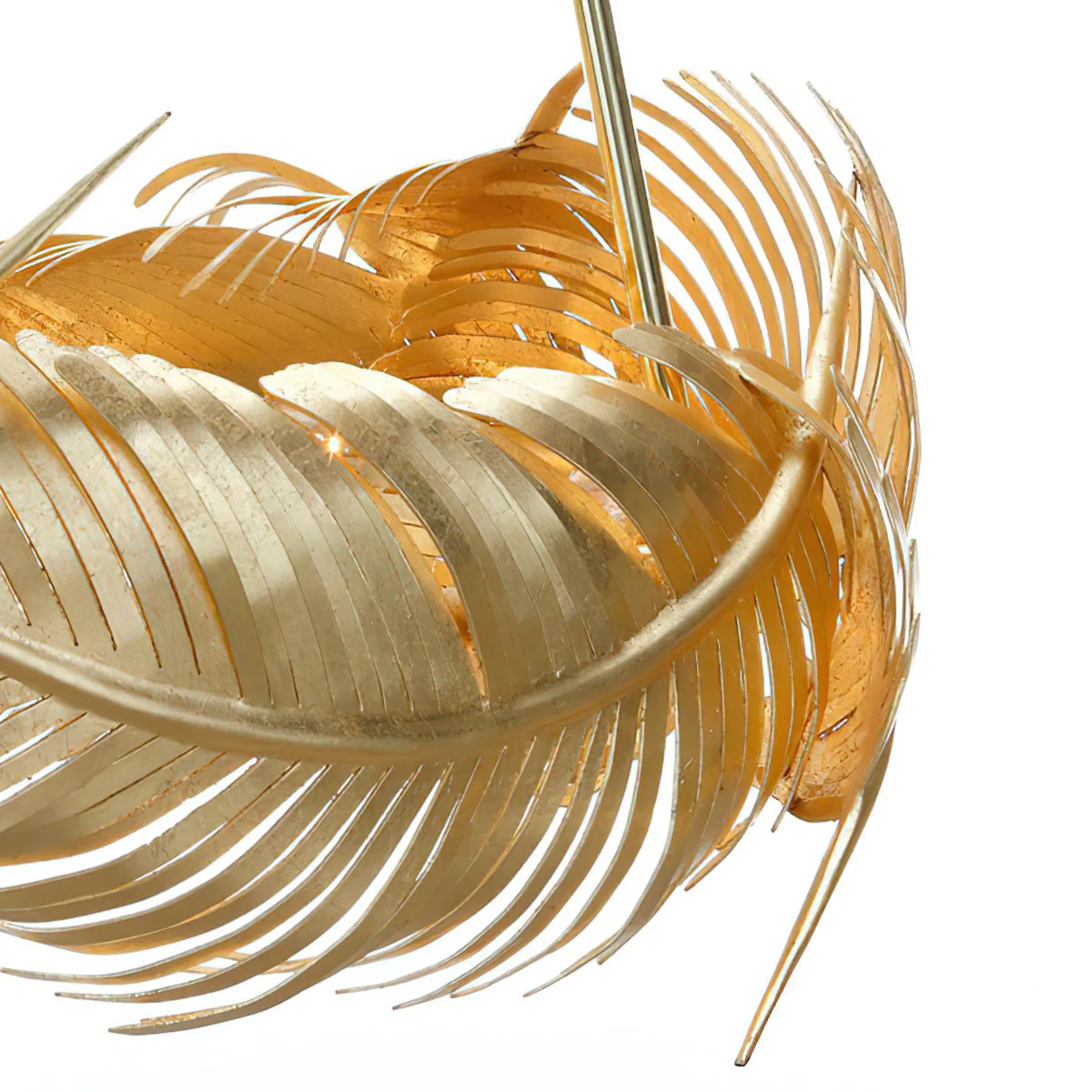 Josette Contemporary Brass Chandelier - Image 8