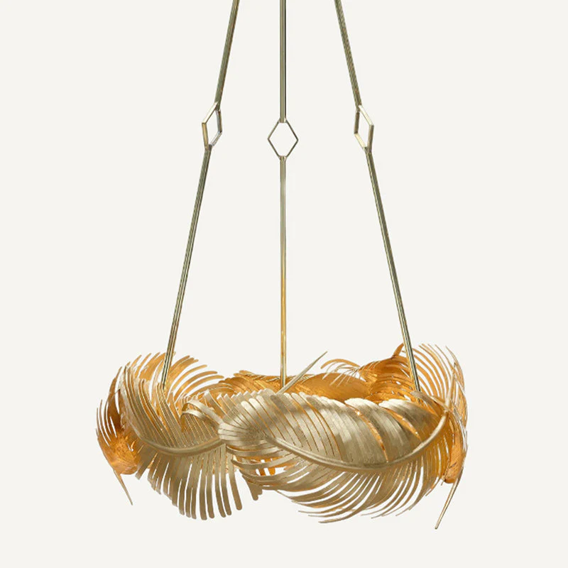 Josette Contemporary Brass Chandelier - Image 9