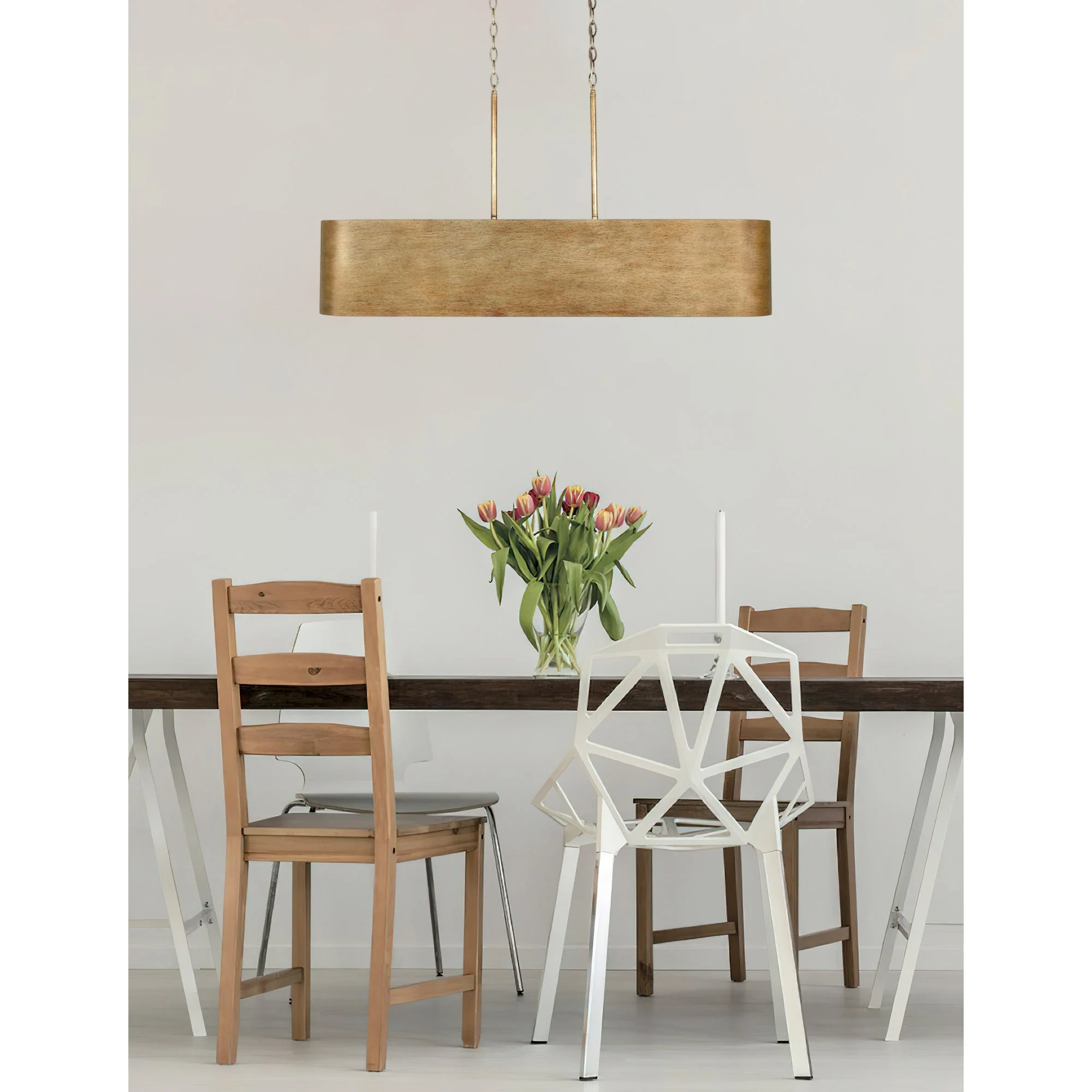 Jude Contemporary Brass Chandelier - Image 5