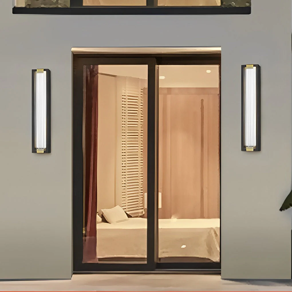 Juie Rectangular LED Modern Outdoor Porch Lights - Image 3