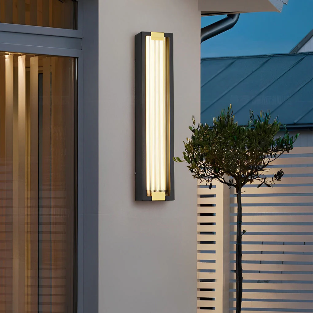Juie Rectangular LED Modern Outdoor Porch Lights - Image 4