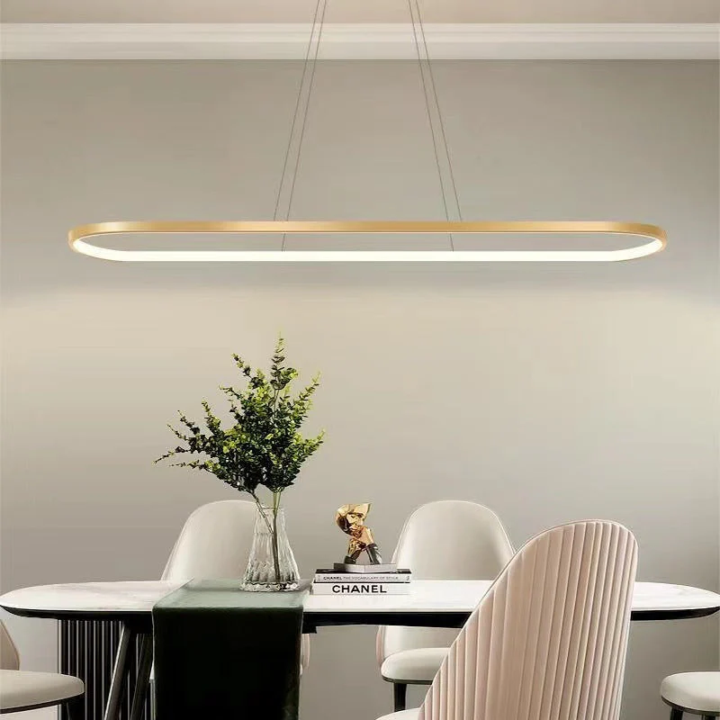 Junel Minimalist Oval Interior Hanging Pendant Light - Image 2