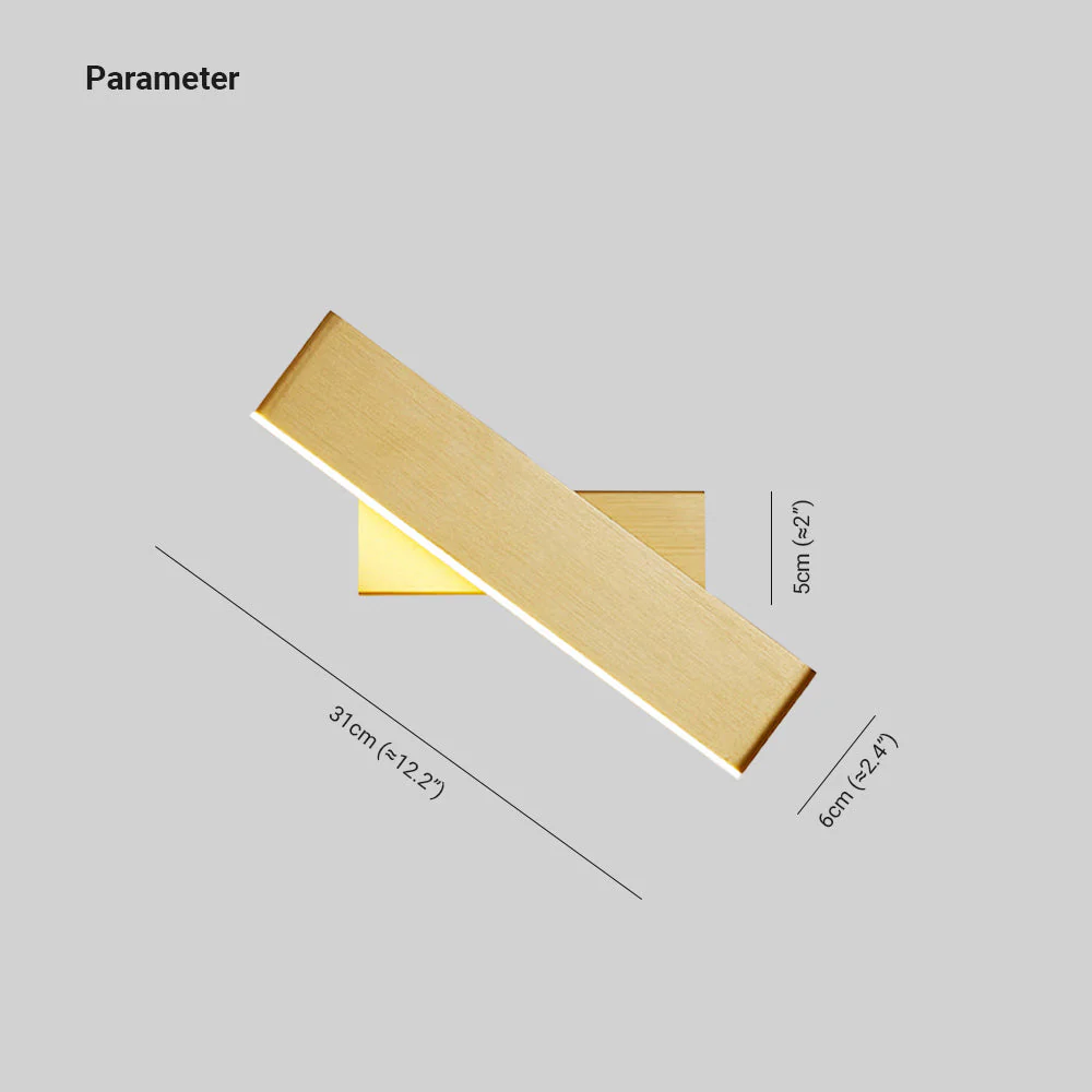 Kaya Rectangular Rotatable Wall Lamp - Image 4