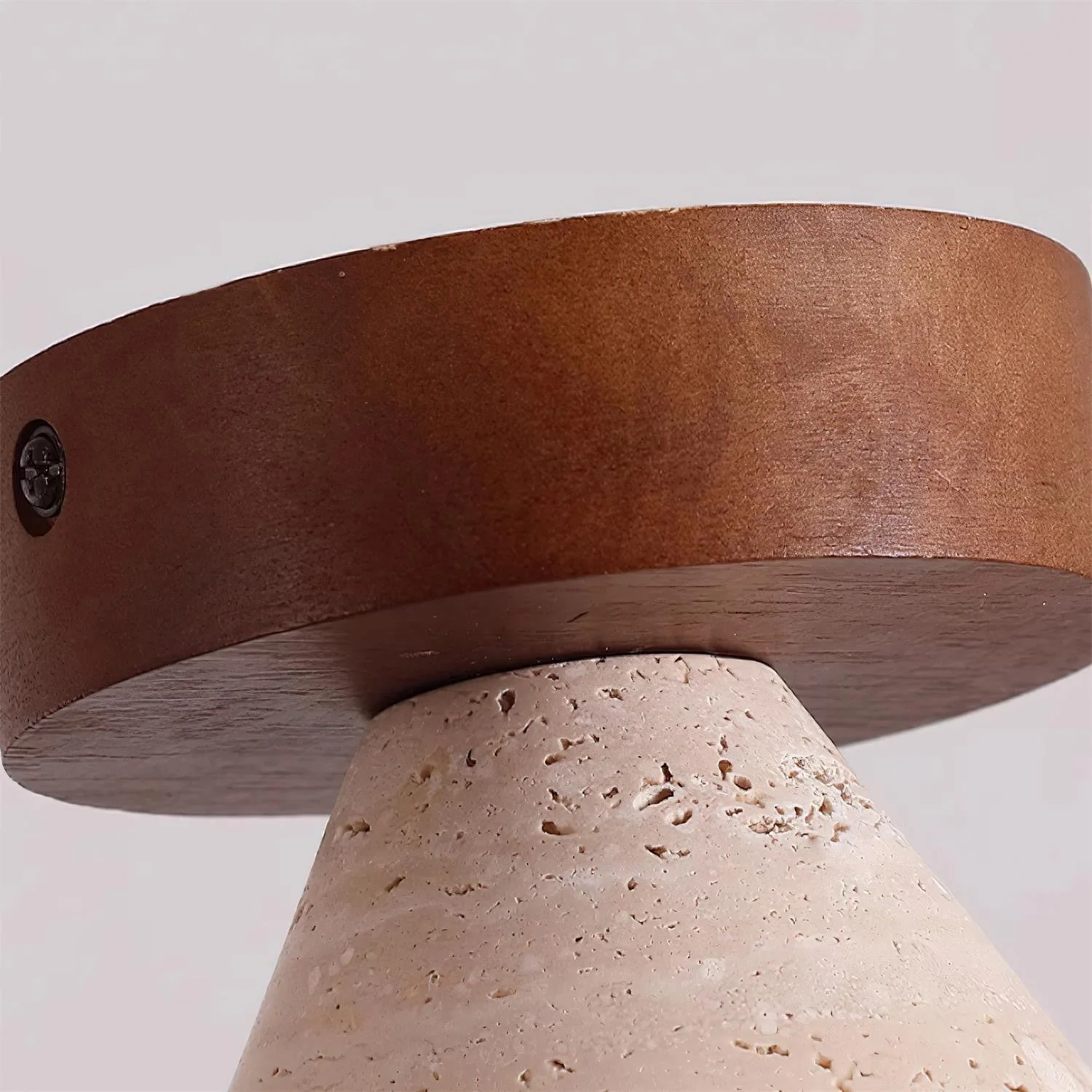 Kayla Wabi-Sabi Travertine Ceiling Light - Image 10
