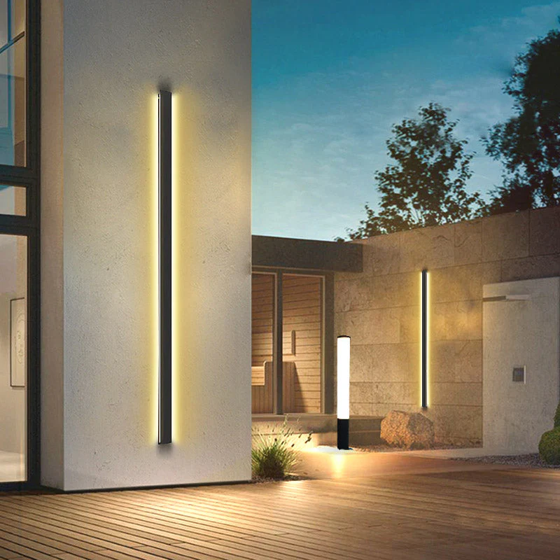 Keel Linear LED Minimalist Outdoor Wall Lights