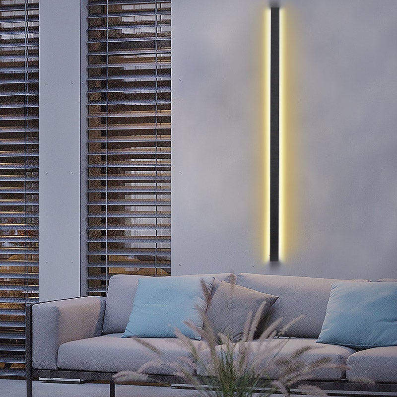 Keel Linear LED Minimalist Outdoor Wall Lights - Image 4