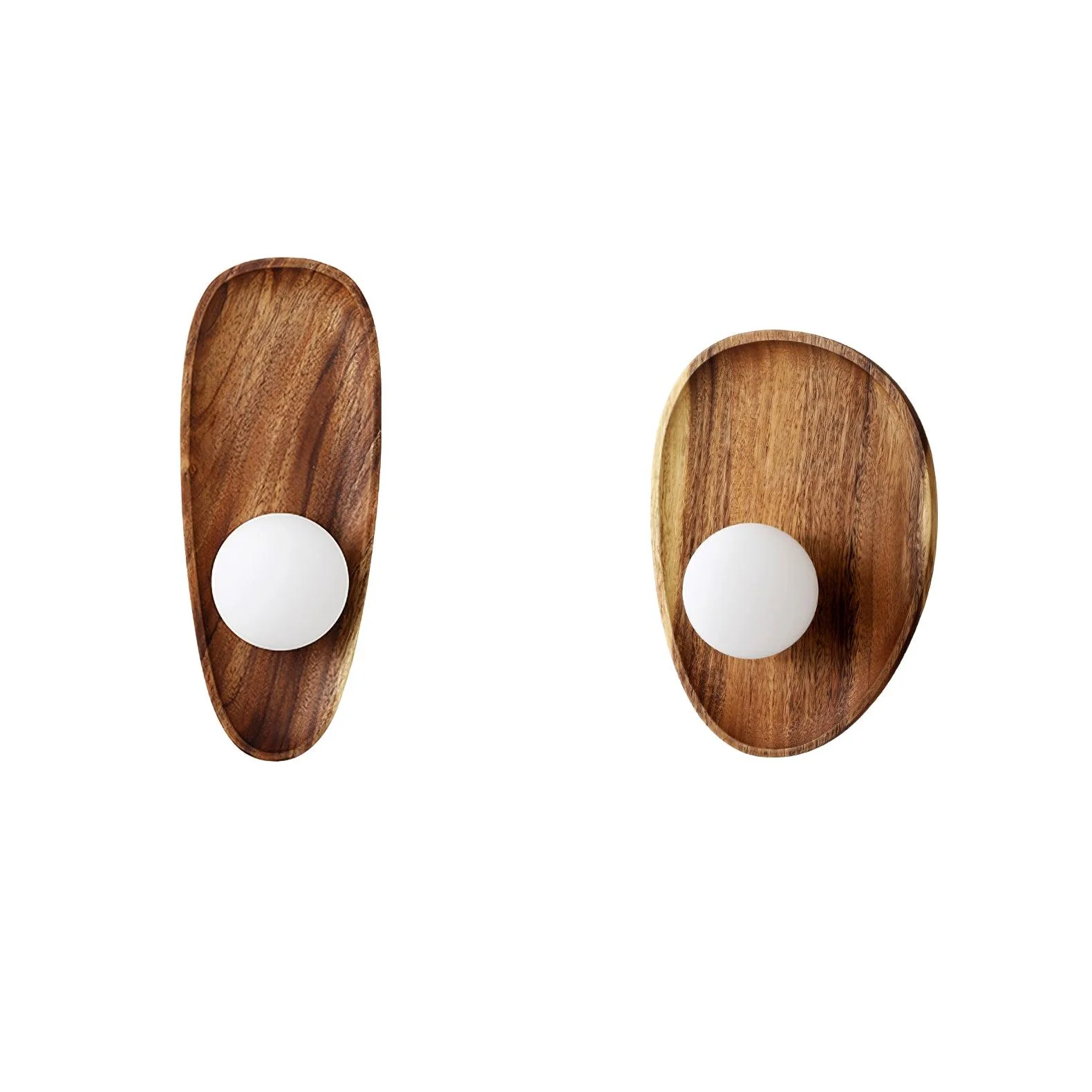 Keith Modern Minimalist Wood Glass Wall Lamp - Image 26