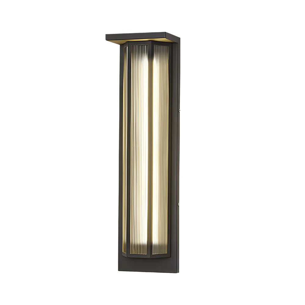 Keway Rectangular Transparent Outdoor Wall Lights - Image 7