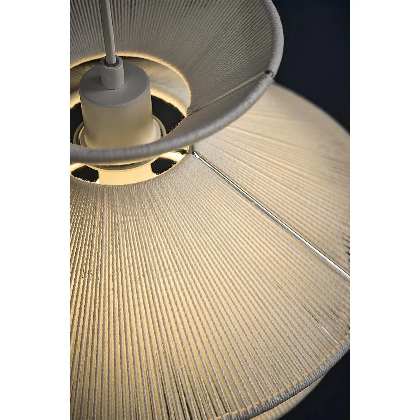 Kiku Wabi-Sabi Cotton Thread Pendant Light - Image 5
