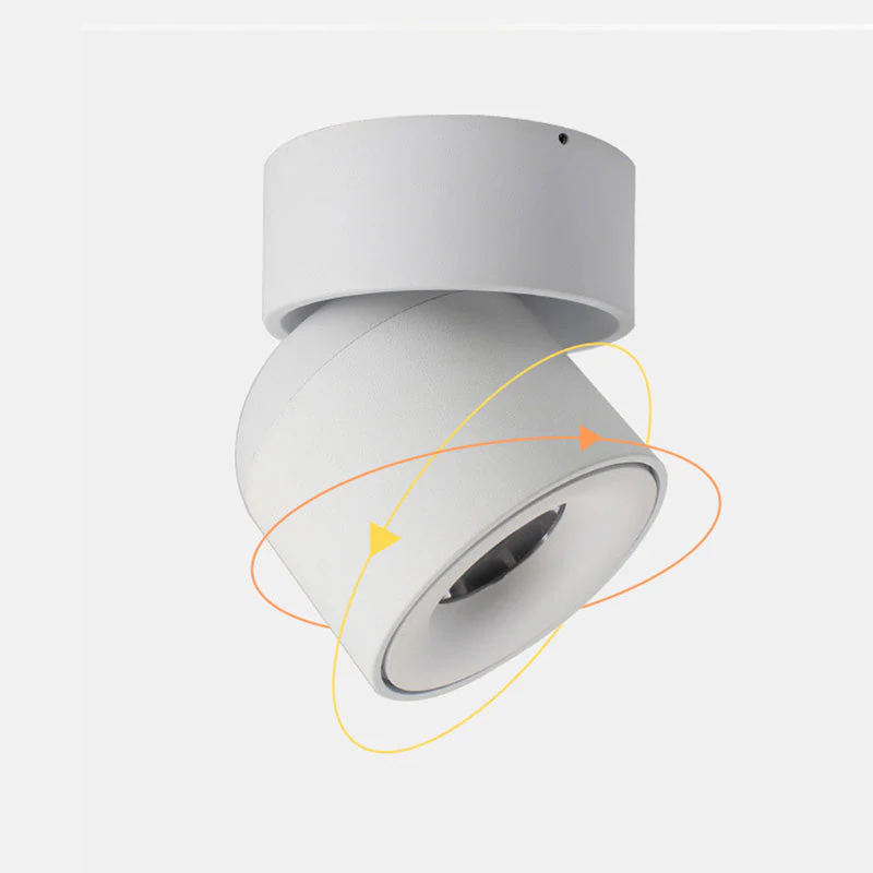 Kilo Spotlight Modern LED Flush Mount Ceiling Light, Black/White - Image 10