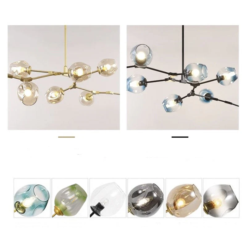 Kirae Nordic Modern Glass Pendant Light Clear Bubble - Image 22