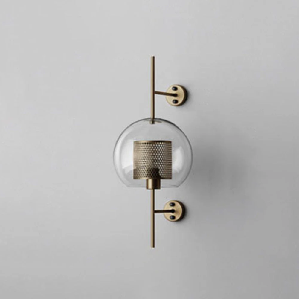 Kiri Industrial Classy Global Clear Glass Wall Lamp - Image 22