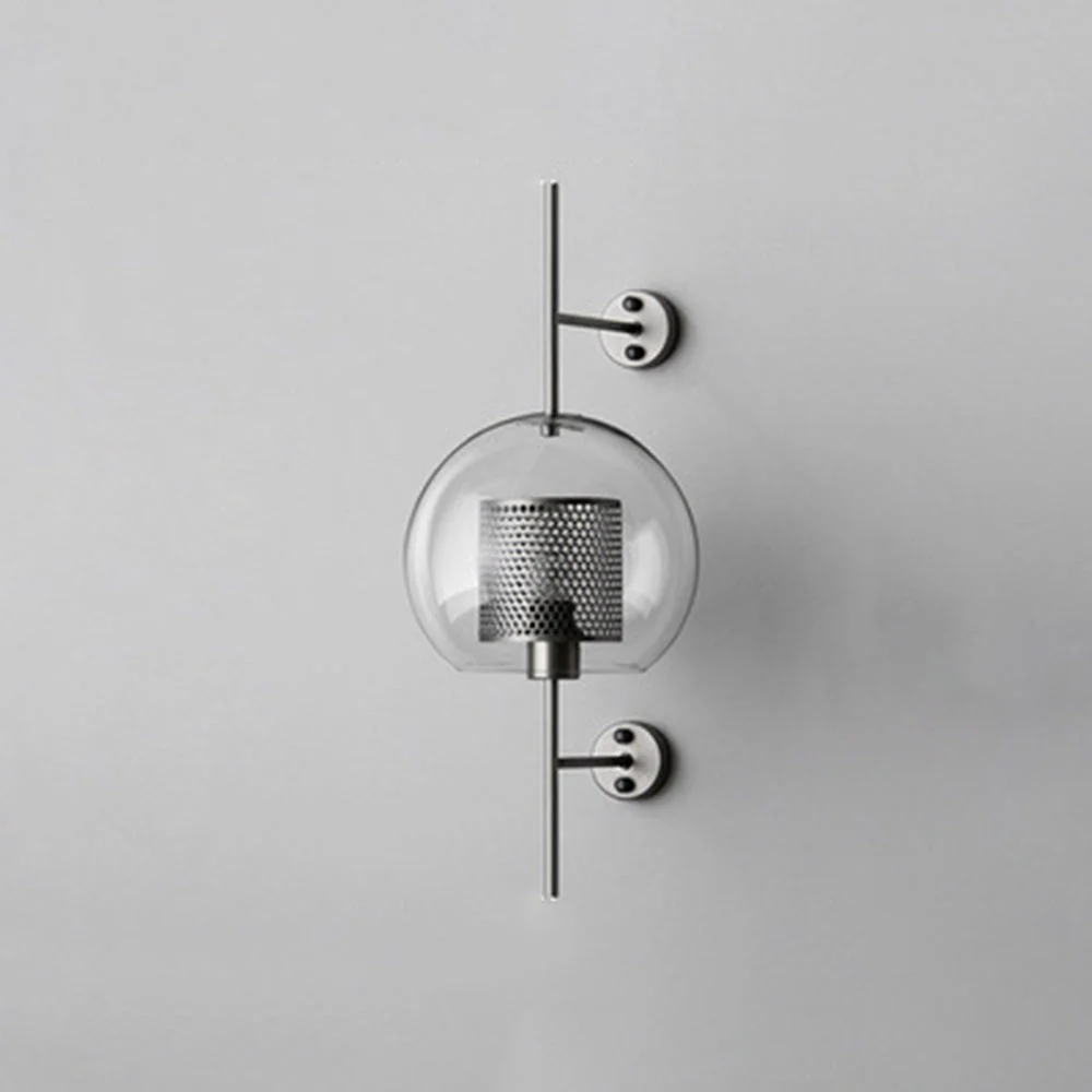 Kiri Industrial Classy Global Clear Glass Wall Lamp - Image 24