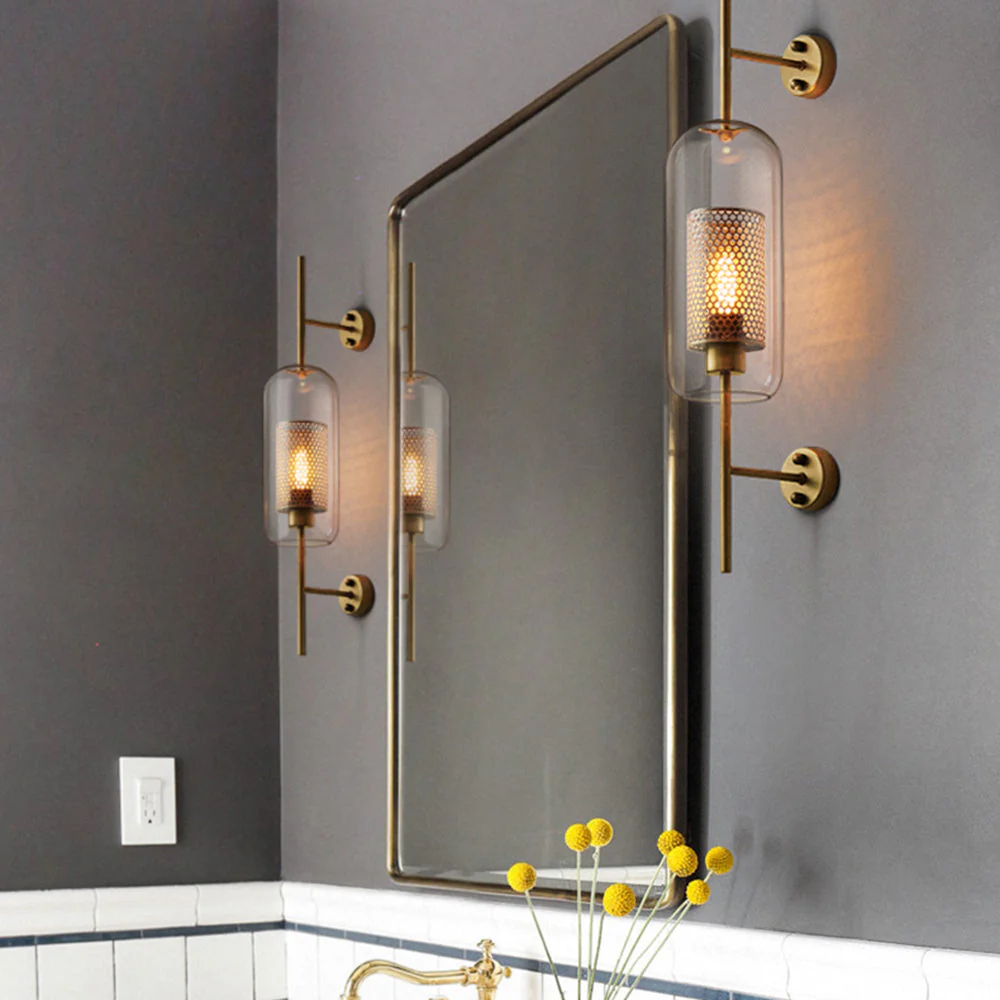 Kiri Industrial Classy Global Clear Glass Wall Lamp - Image 6