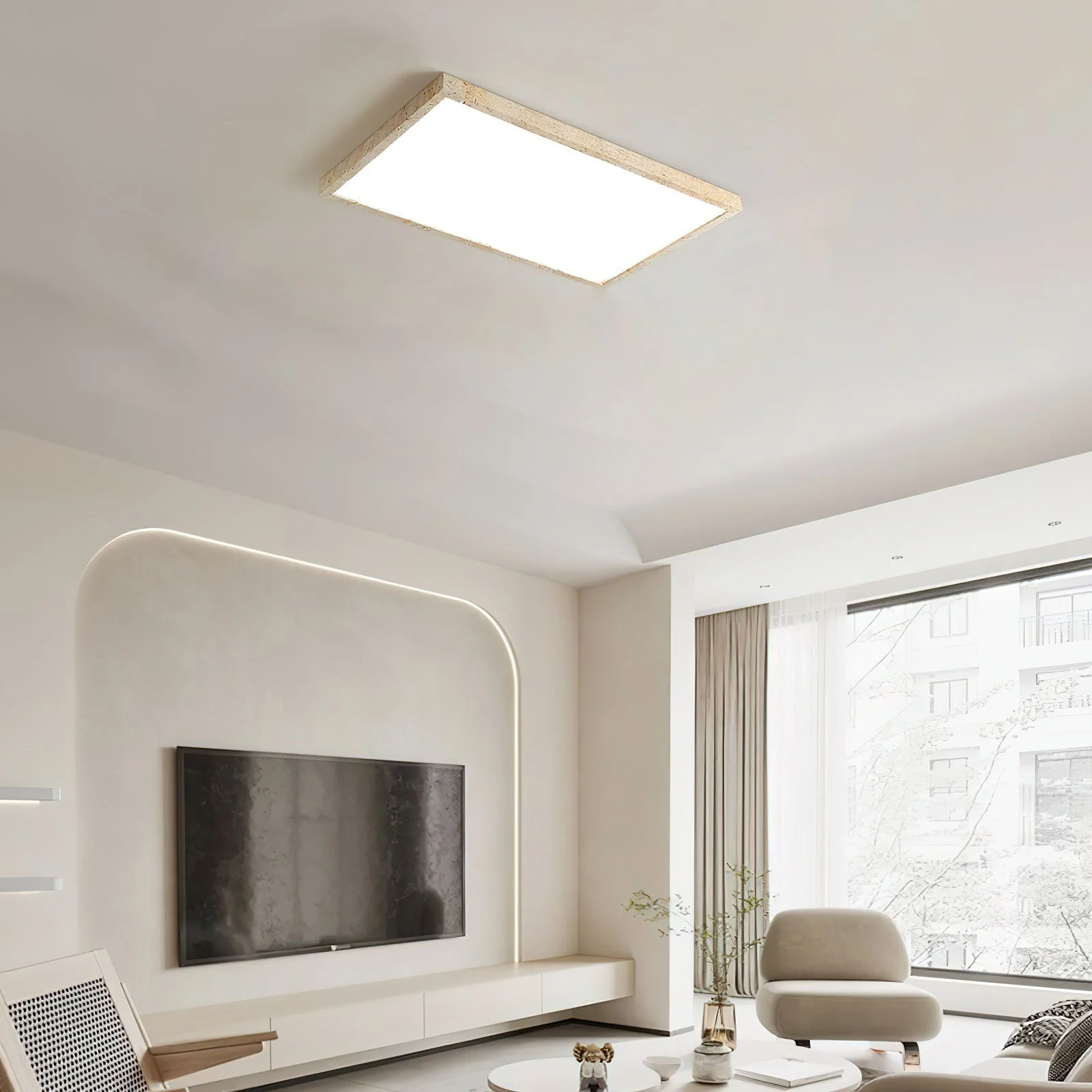 Lampy Wabi-Sabi Travertine Ceiling Light - Image 10