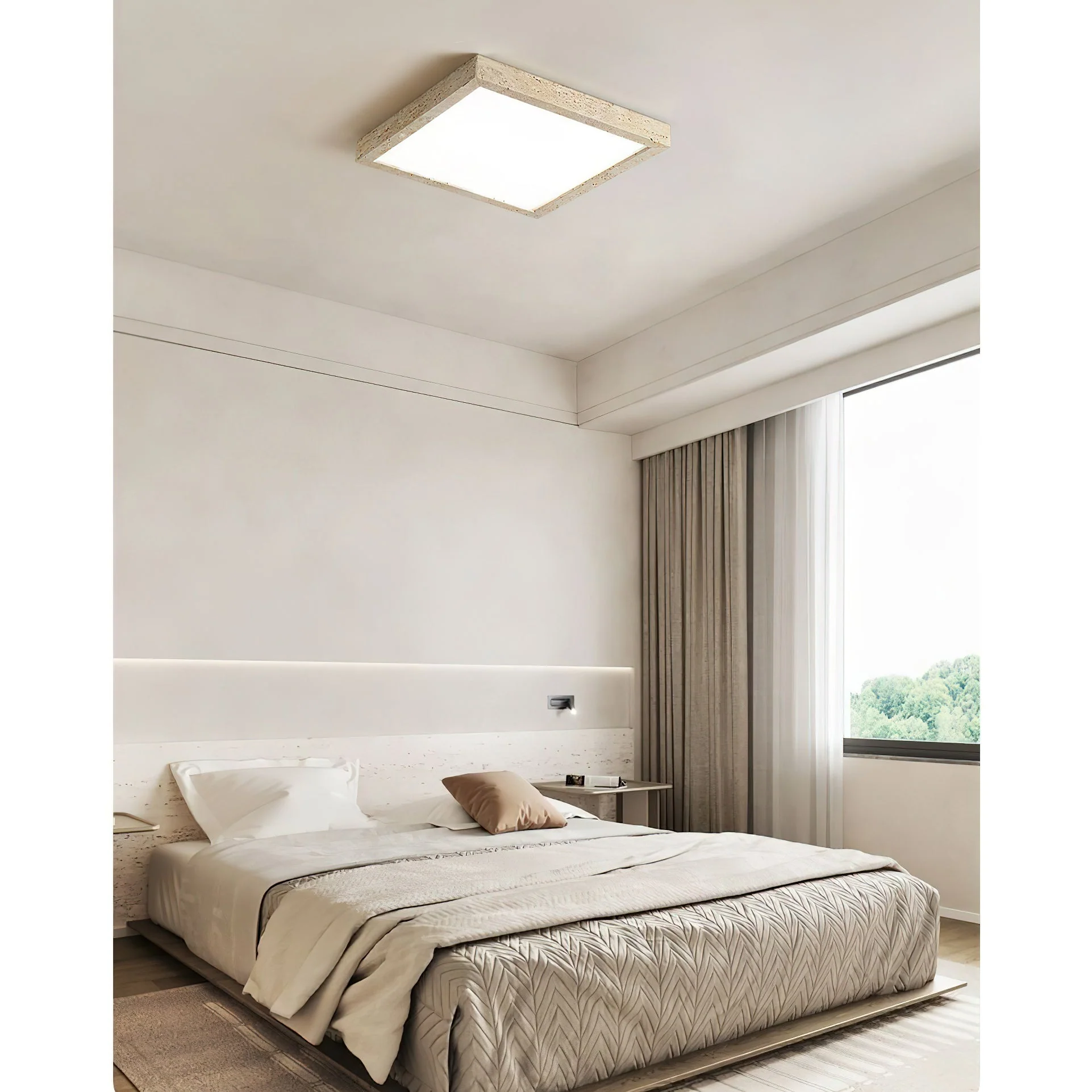 Lampy Wabi-Sabi Travertine Ceiling Light - Image 12
