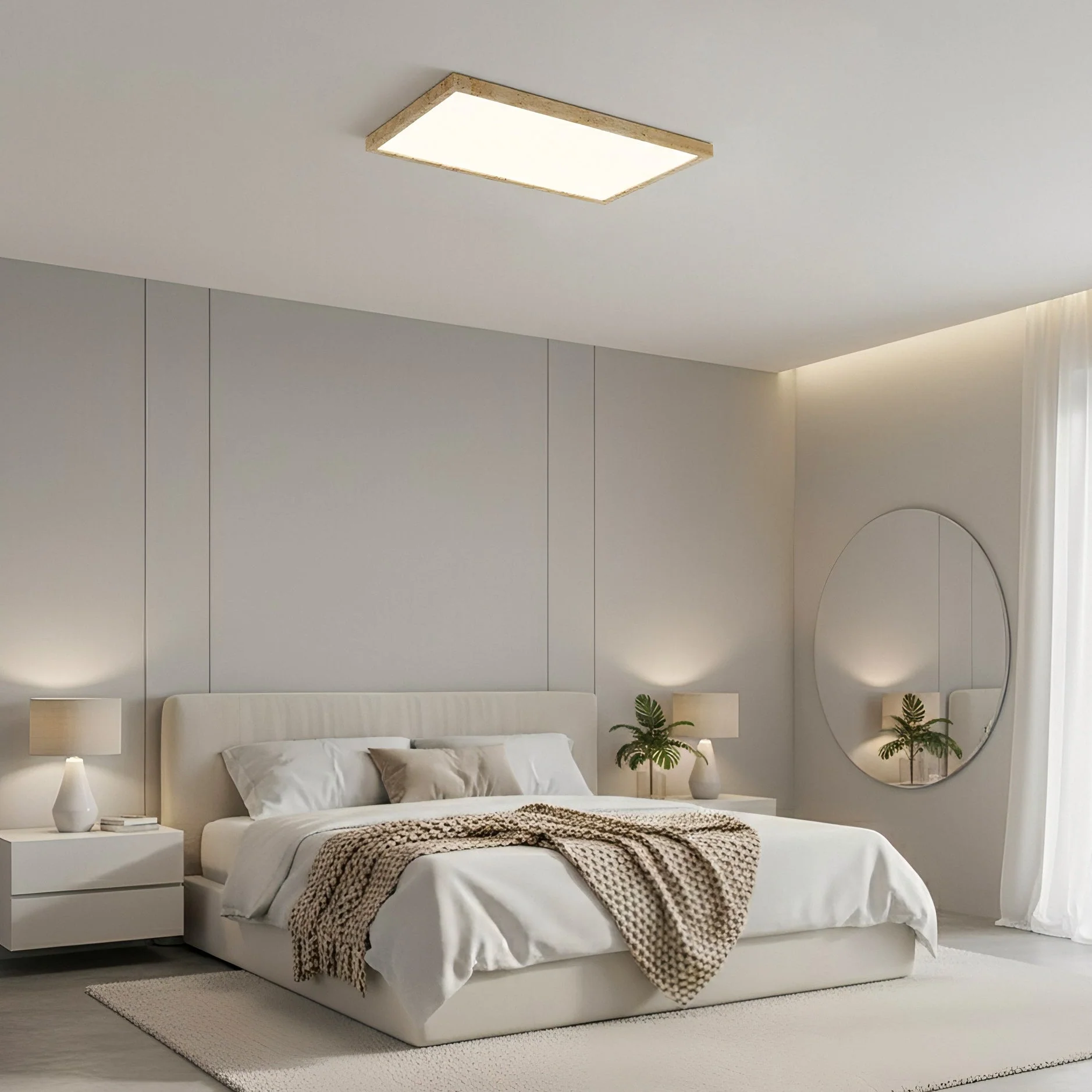 Lampy Wabi-Sabi Travertine Ceiling Light - Image 6