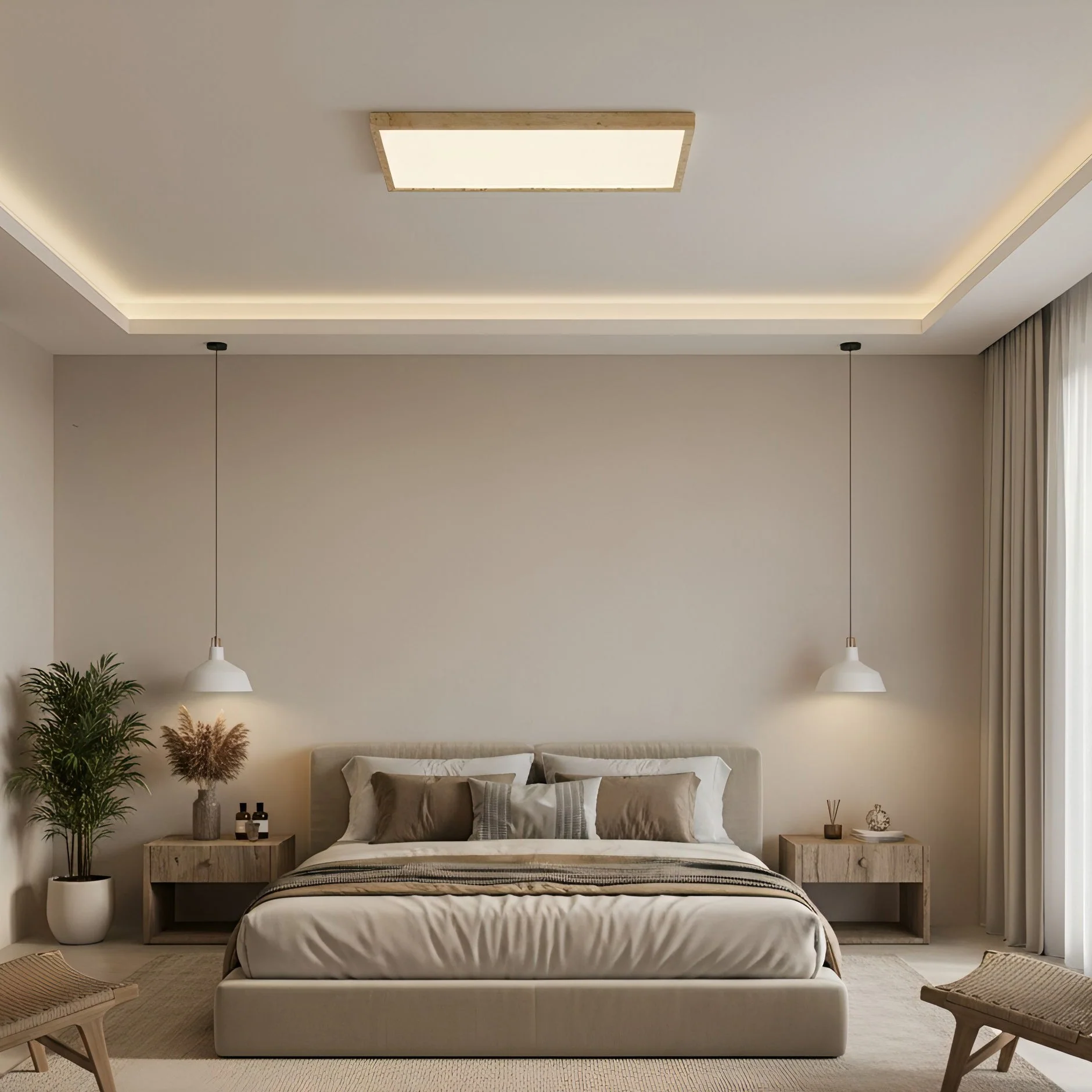 Lampy Wabi-Sabi Travertine Ceiling Light - Image 7