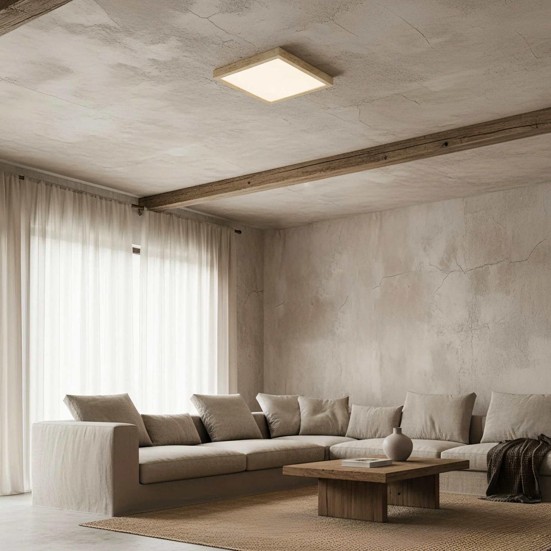 Lampy Wabi-Sabi Travertine Ceiling Light - Image 8