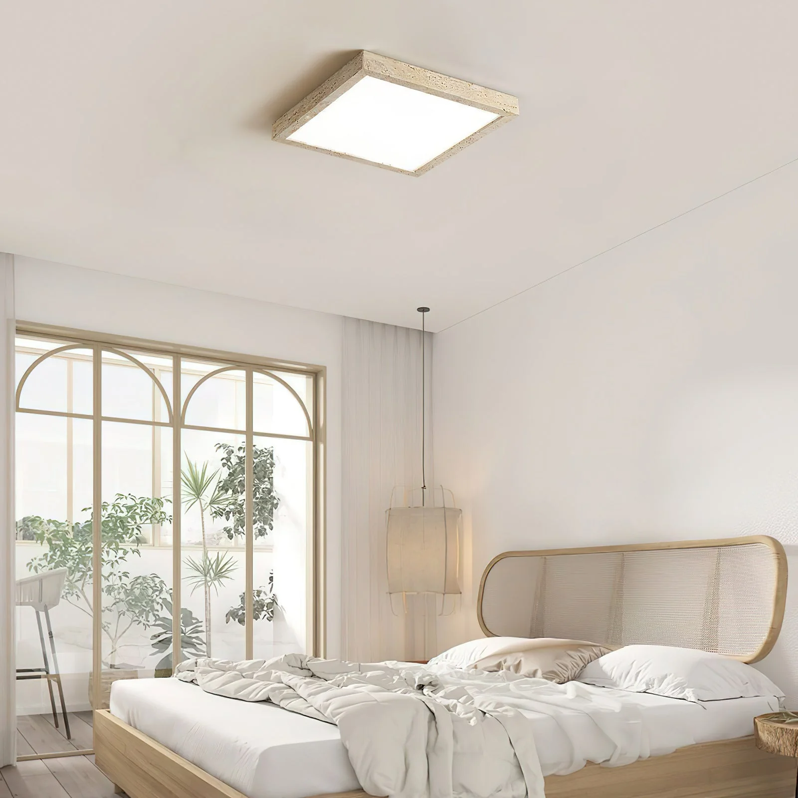 Lampy Wabi-Sabi Travertine Ceiling Light - Image 9