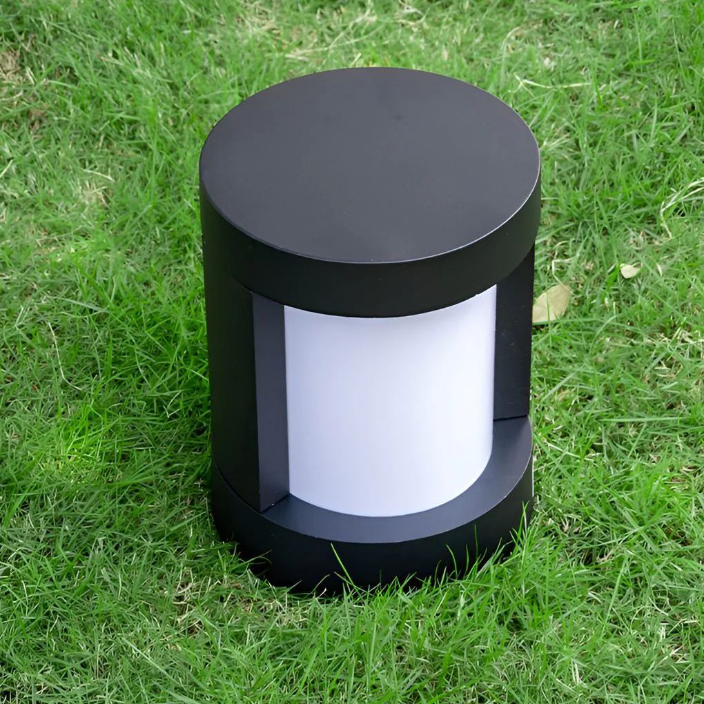 Leann Cylindrical LED Bollard Outdoor Pathway Light - Image 5