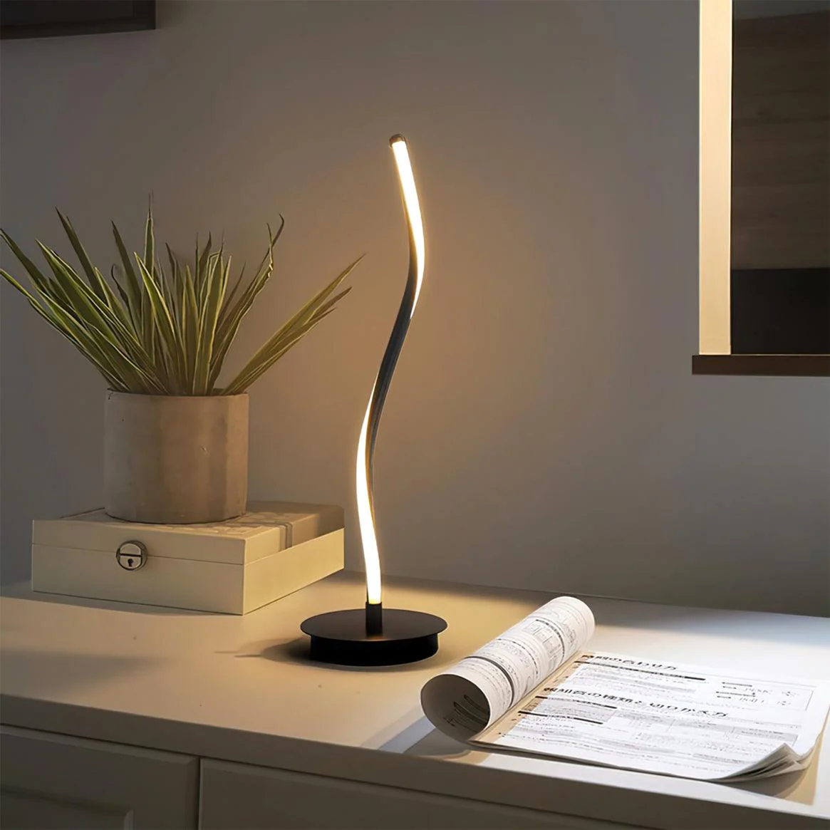 LED Contemporary Table Lamp - Image 8