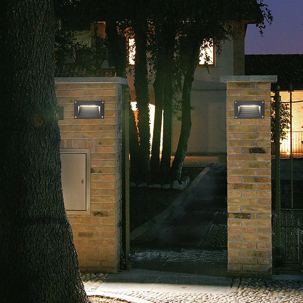 Letic Minimalist Embedded Glass Outdoor Wall Lights - Image 7