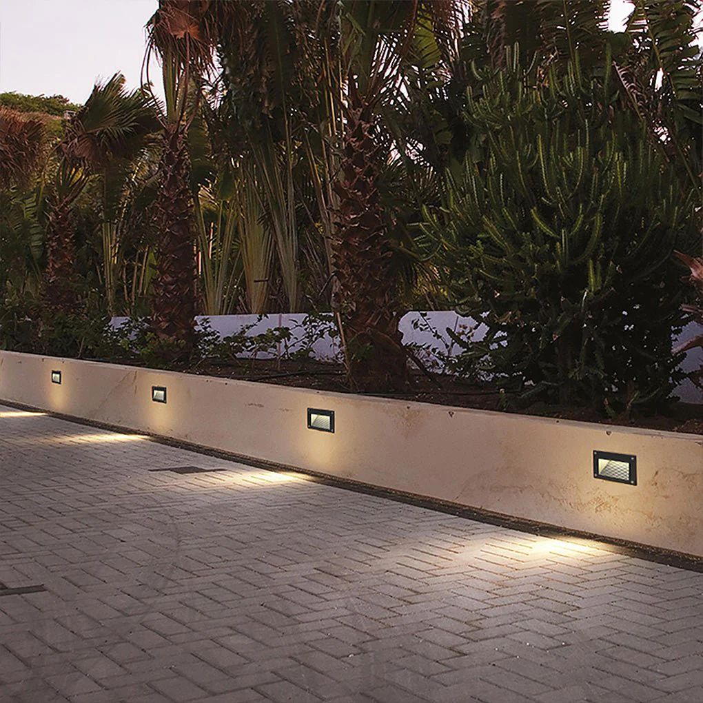 Letic Minimalist Embedded Glass Outdoor Wall Lights - Image 9