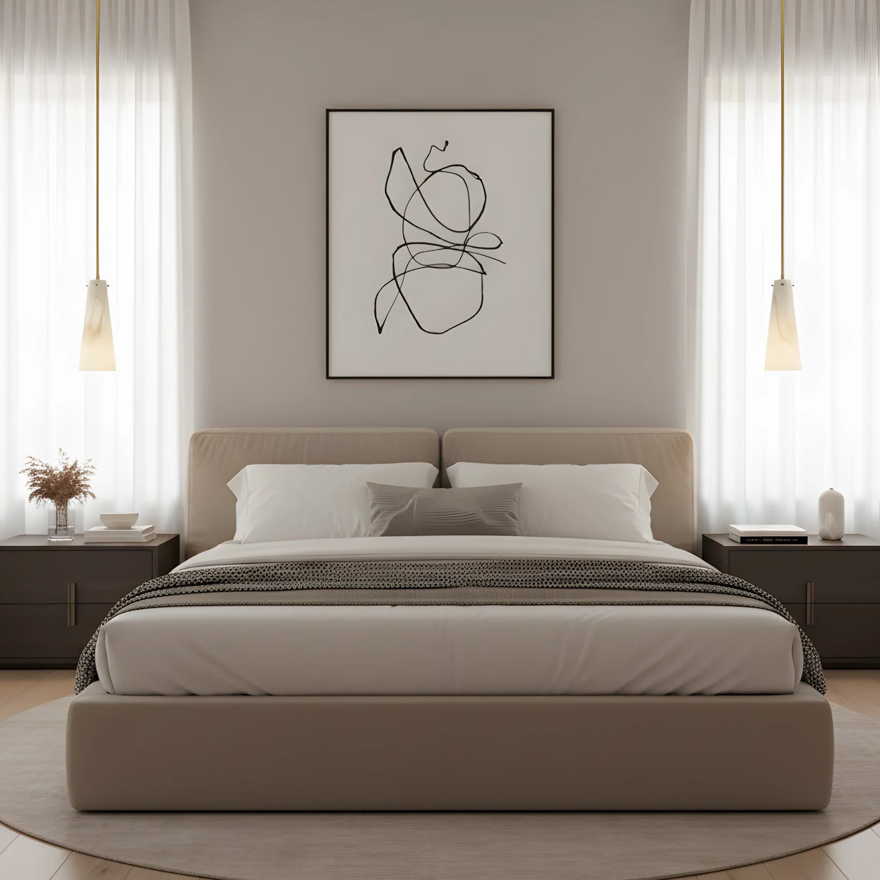 Licau Contemporary Alabaster Pendant Light - Image 11