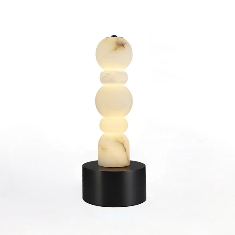 Lila Minimalist Alabaster Table Lamp - Image 12
