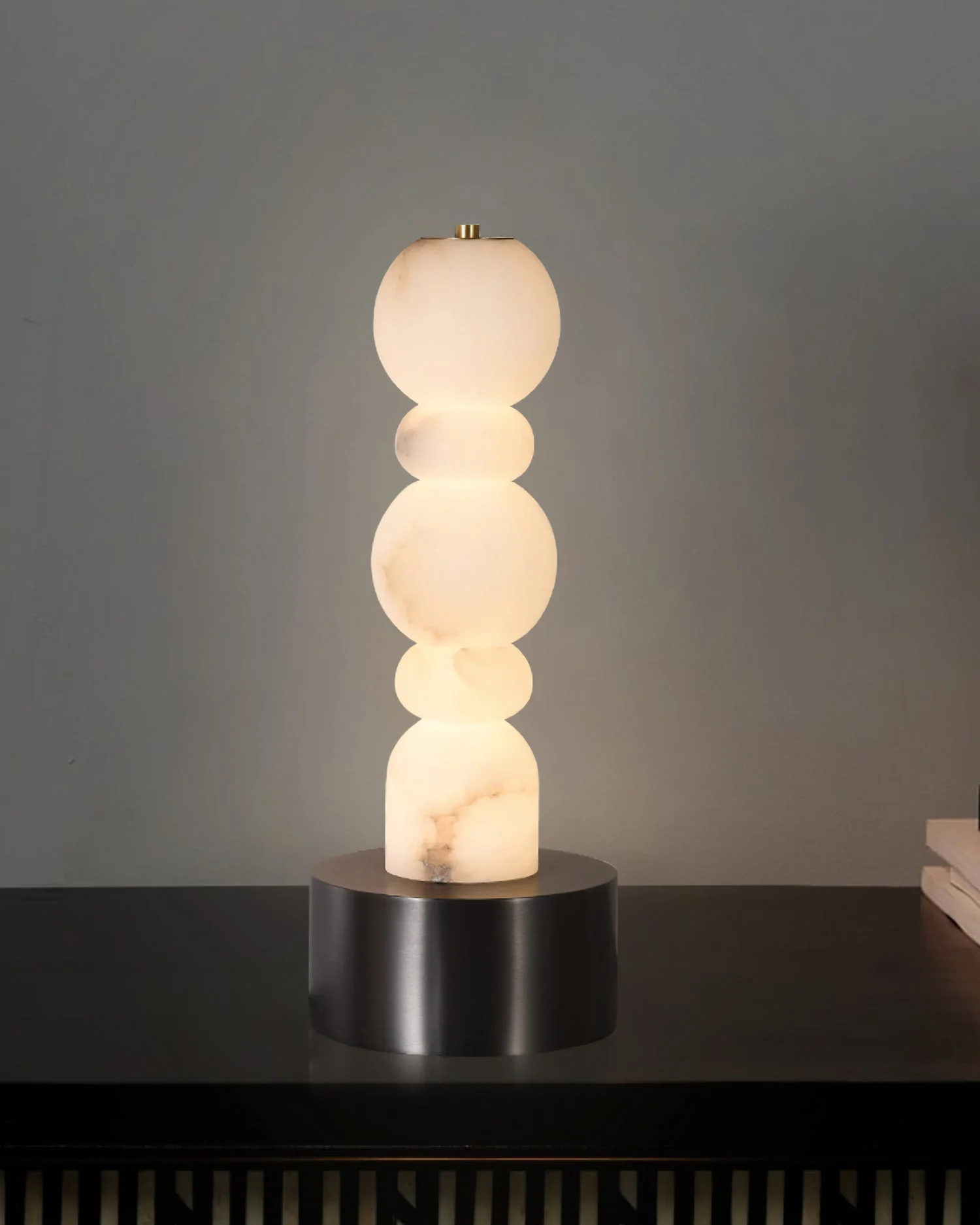 Lila Minimalist Alabaster Table Lamp - Image 5
