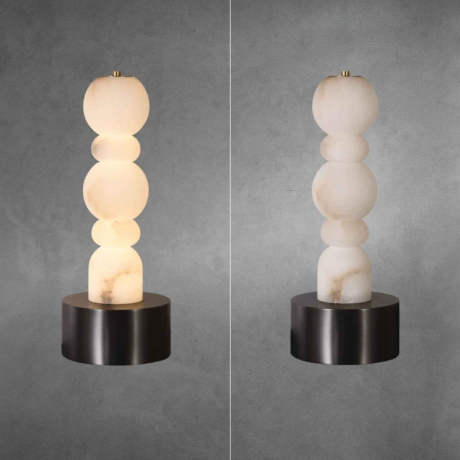 Lila Minimalist Alabaster Table Lamp - Image 6