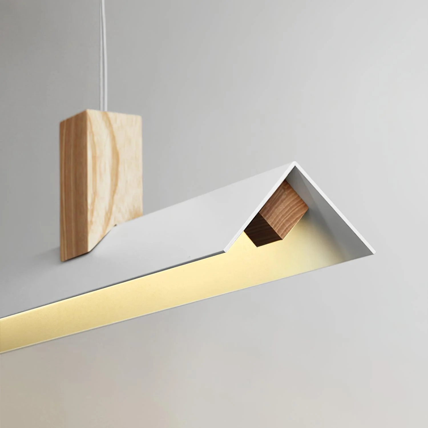Linea Minimalist Wooden Pendant Light - Image 13