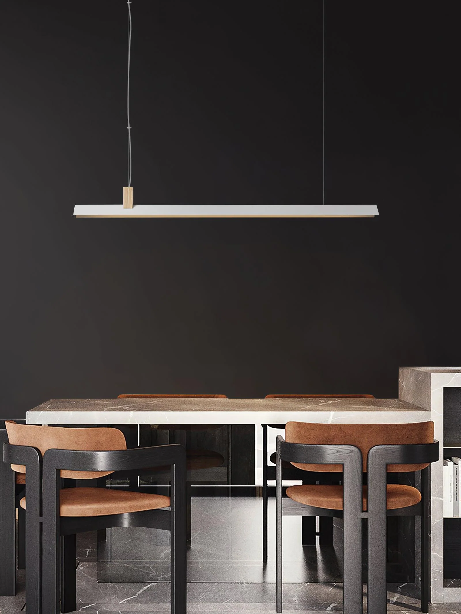 Linea Minimalist Wooden Pendant Light - Image 16