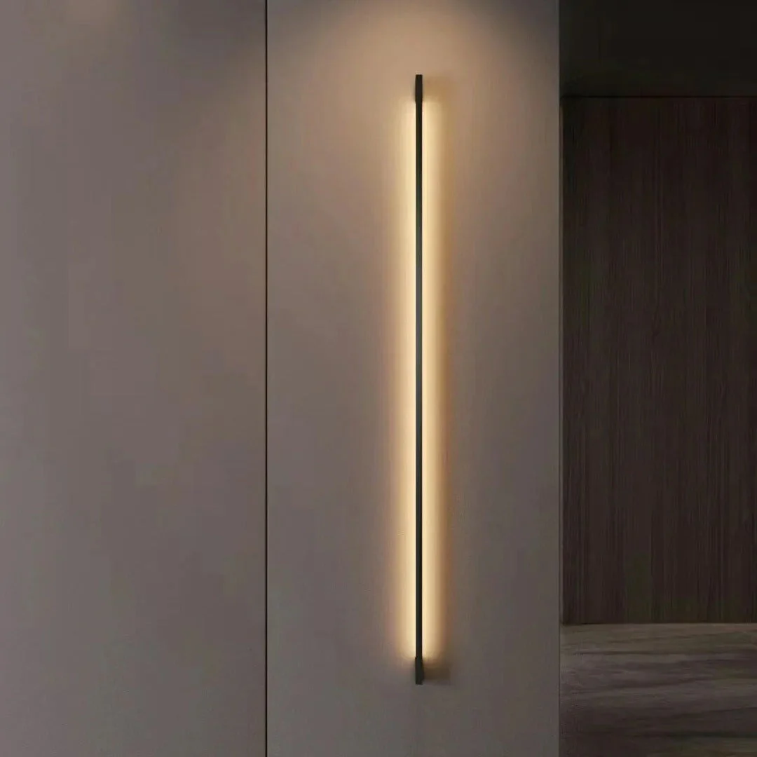 Liora Modern Slim Linear Black LED Wall Lamp - Image 7
