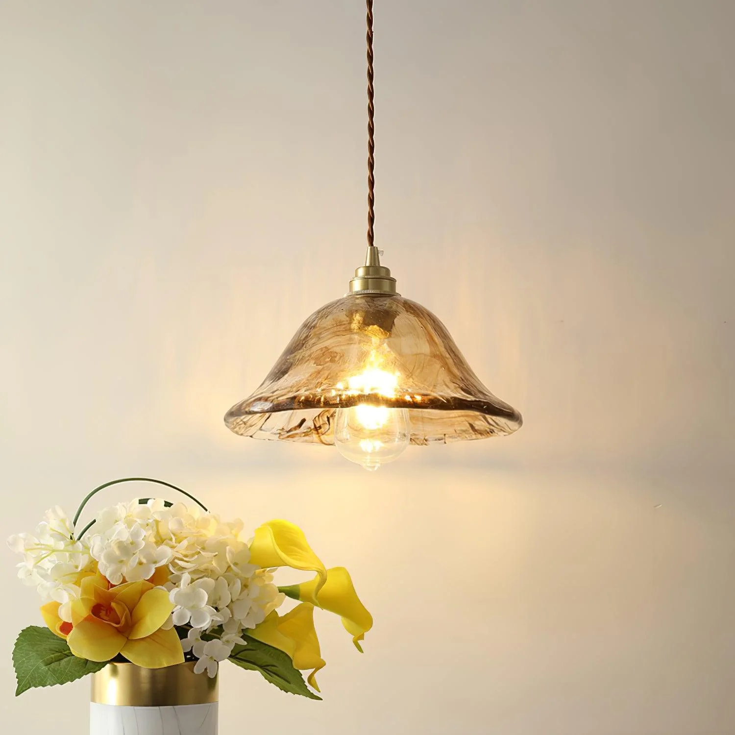 Lioracr Vintage Glass Pendant Light - Image 33