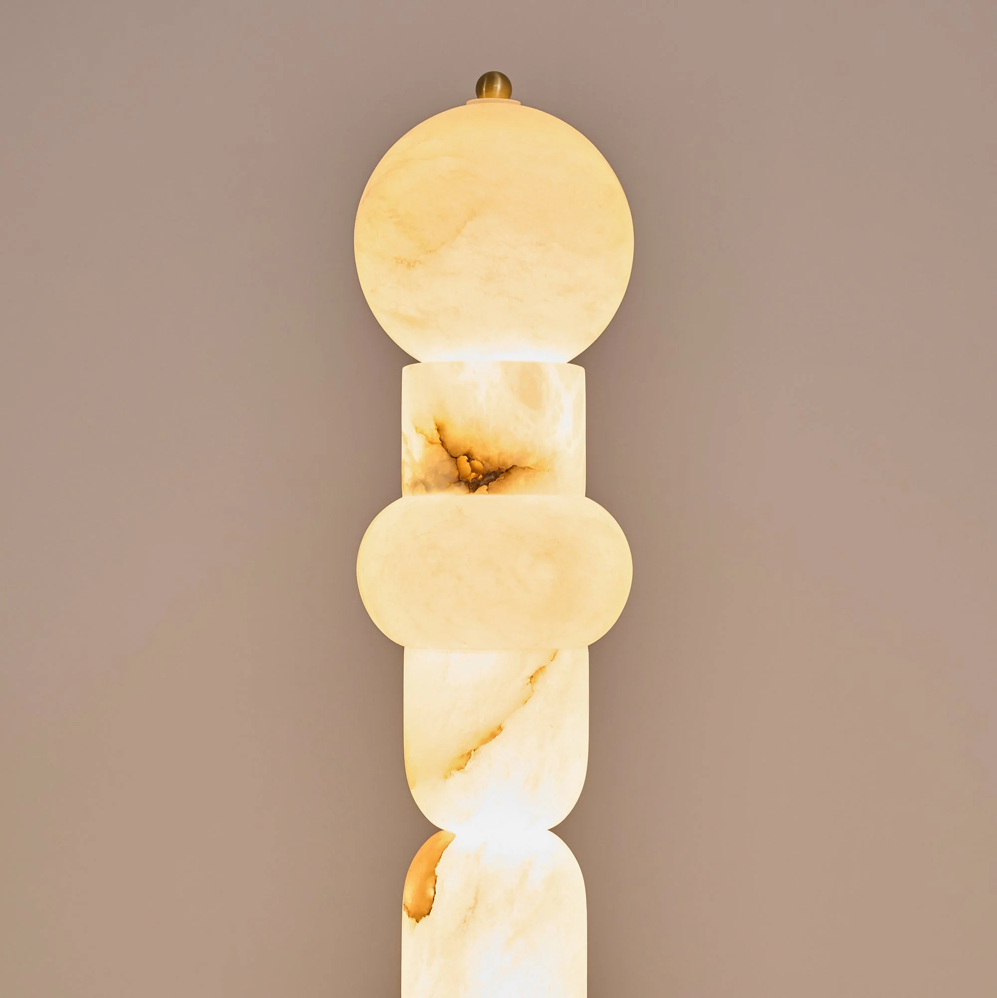 Lira Stacked Alabaster Floor Lamp - Image 31