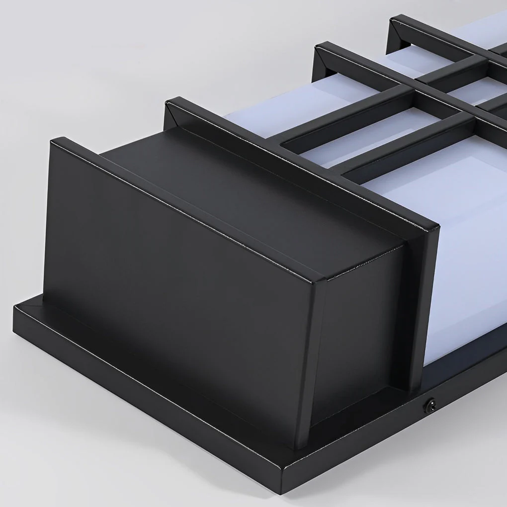 Loisa Retro Rectangular LED Traditional Outdoor Wall Lamp - Image 4