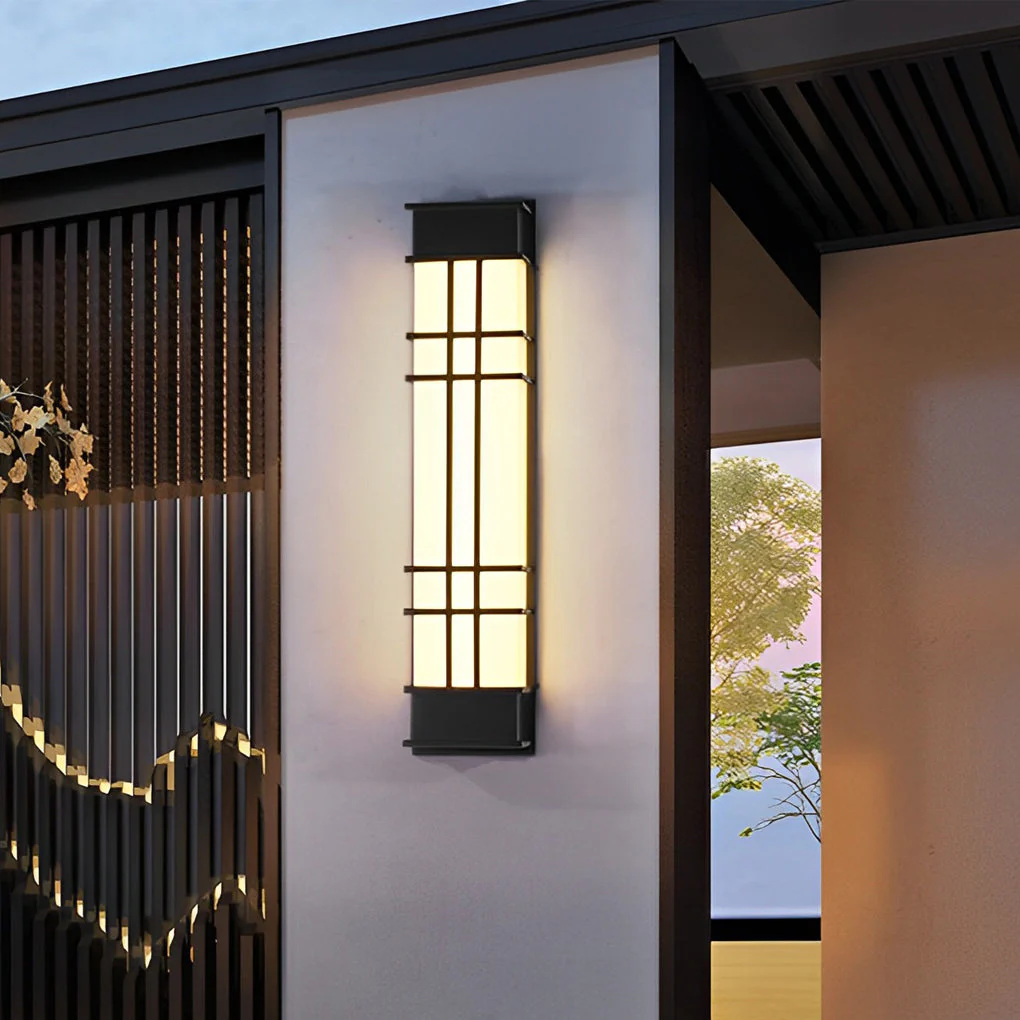 Loisa Retro Rectangular LED Traditional Outdoor Wall Lamp - Image 5