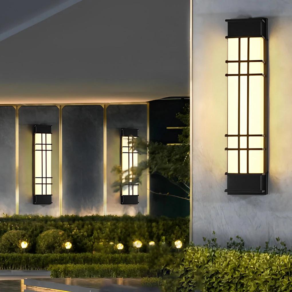 Loisa Retro Rectangular LED Traditional Outdoor Wall Lamp - Image 6