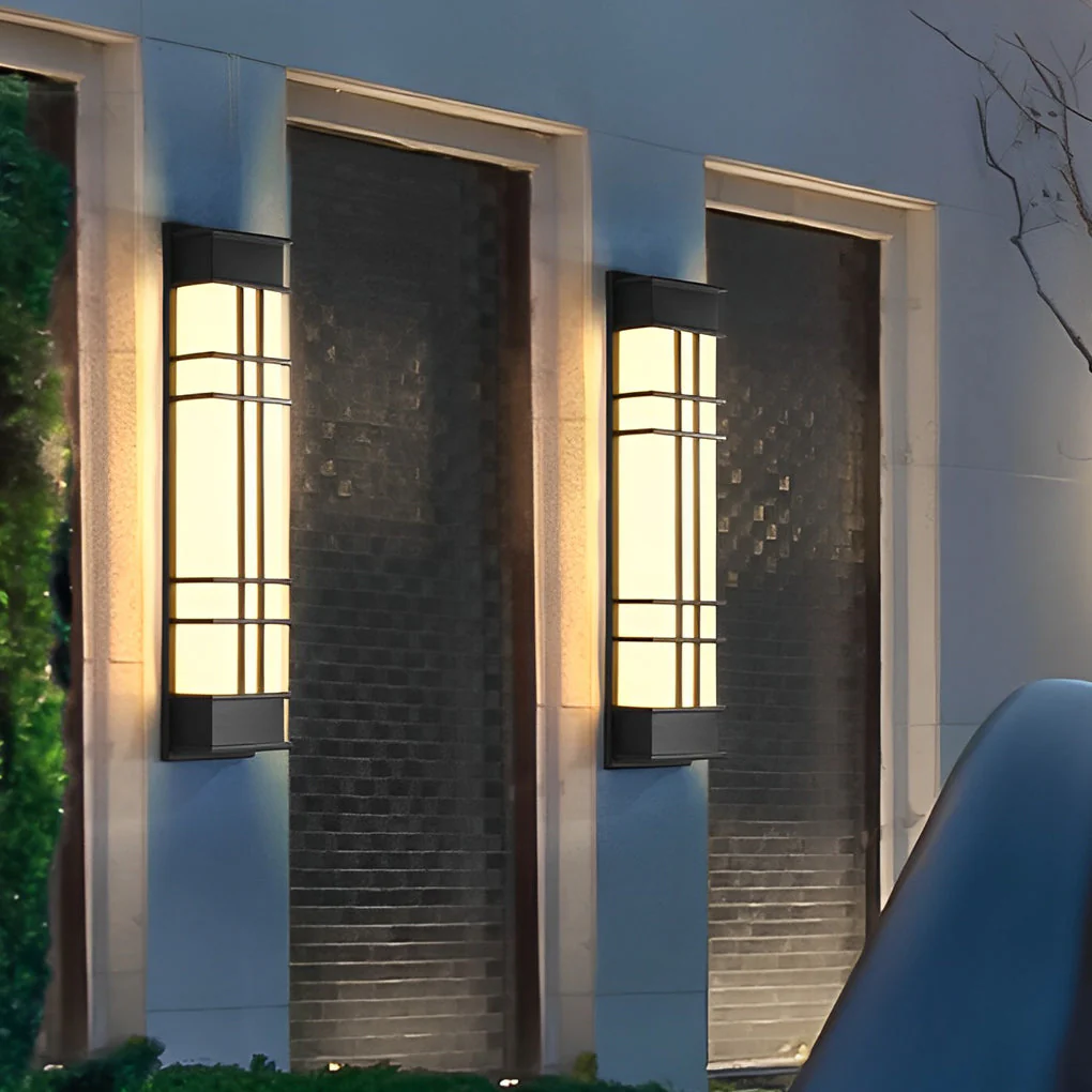 Loisa Retro Rectangular LED Traditional Outdoor Wall Lamp - Image 7