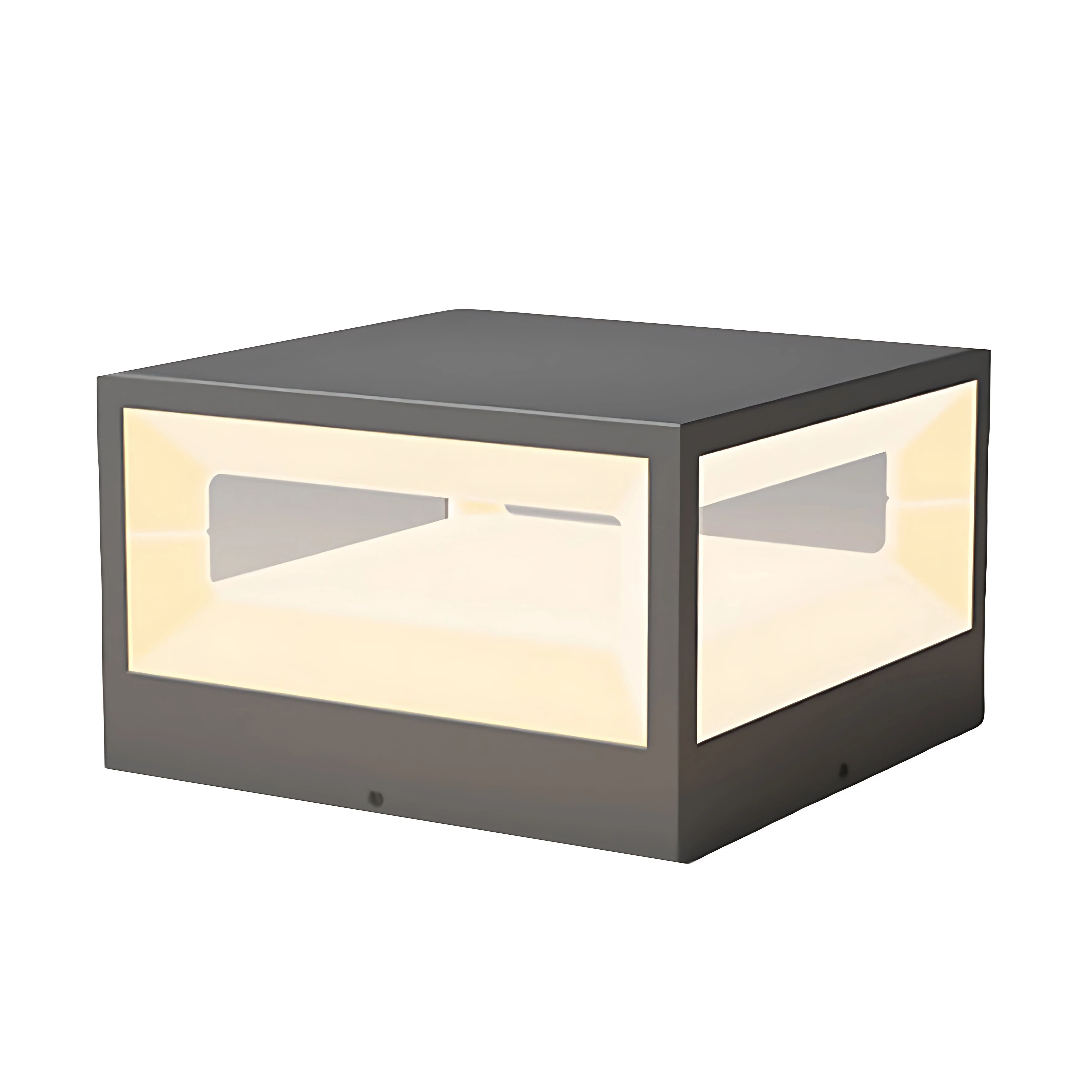 Lolass Hollow Square Stell Outdoor Pillar Light - Image 2