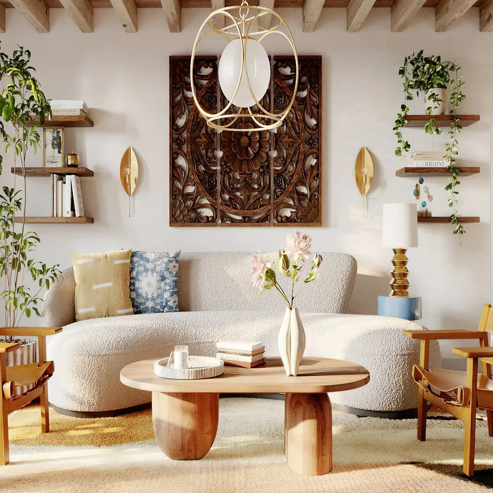 Lorelei Contemporary Brass Wall Light - Image 4